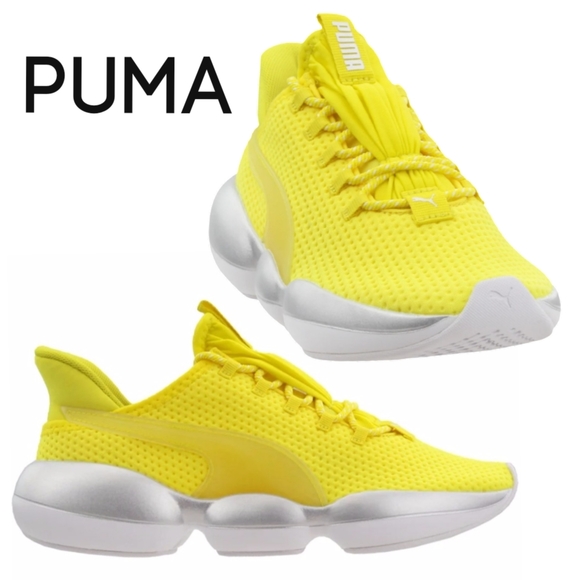 Puma Mode XT Bright Yellow Womens Active Hybrid Training Lace-Up Sneakers Sz 6 - Picture 12 of 12